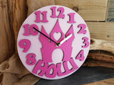 Personalised Girls Clock
