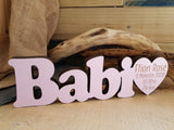 Personalised Babi Wood Block Word