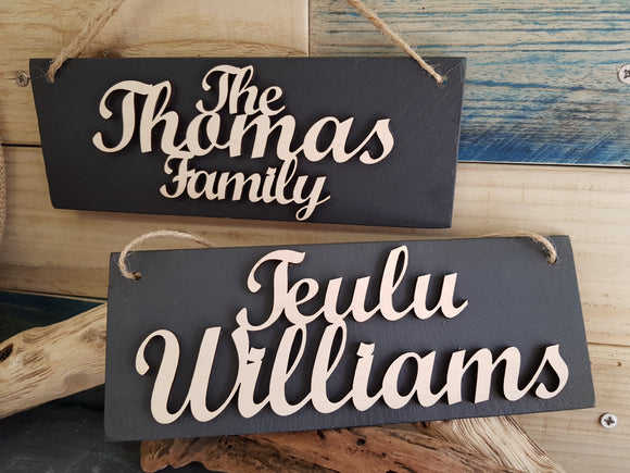 Personalised Slate Plaque