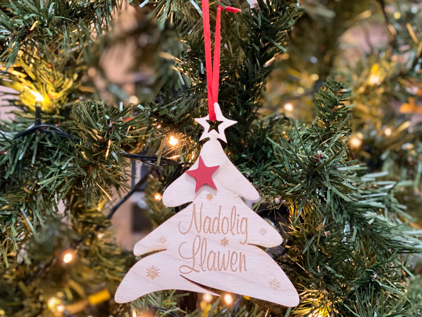 Christmas Tree Wooden Bauble