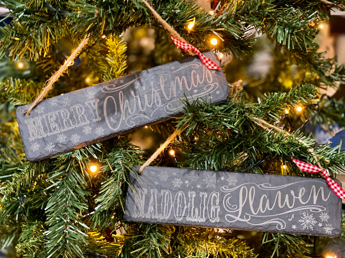 Merry Christmas Slate Plaque