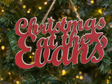 Mini Christmas At The Evans Hanging Sign