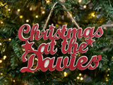 Mini Christmas At The Davies Hanging Sign