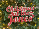 Mini Christmas At The Jones Hanging Sign